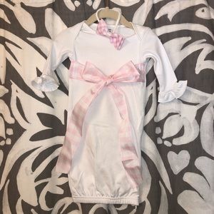 Baby Girl Bow Gown Gift Set